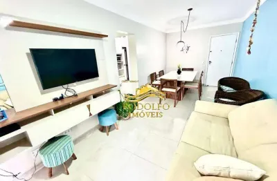 Guarujá-sp praia das astúrias 2 dormitórios 65,93m² 1 vaga sacada ar-condicionado