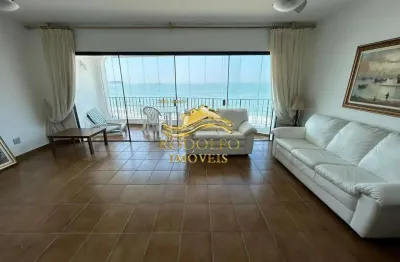 Guarujá-SP Praia das Astúrias Vista Mar 4 Suítes 150m² 2 Vagas Ar-condicionado Varanda Gourmet