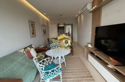 Guarujá-SP Cobertura Duplex Frente ao Mar na Praia das Astúrias 4 Dormitórios 173m² Ar-condicionado Varanda Gourmet Piscina