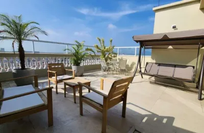 Cobertura com 3 quartos à venda na avenida affonso penna, --, boqueirão, santos por r$ 1.190.000