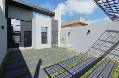 Casa com 3 dormitórios sendo 01 suíte  à venda, 75 m² por r$ 420.000 - veredas - cascavel/pr