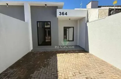 Casa com 2 dormitórios à venda, 54 m² por r$ 350.000 - mirante - cascavel/pr