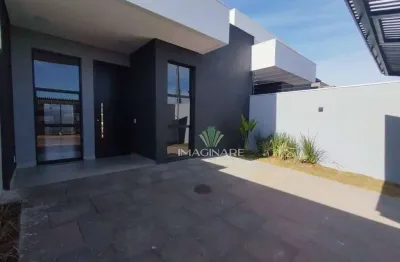 Casa com  01 suite + 02  dormitórios  à venda, 89 m² por r$ 520.000 - vista linda - cascavel/pr