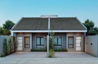 Casa com 2 dormitórios à venda, 63 m² por r$ 340.000 - siena - cascavel/pr