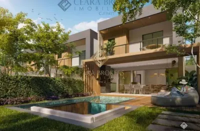 Duplex em condomínio no eusébio com 4 dormitórios,  151 m² - r$ 920 mil