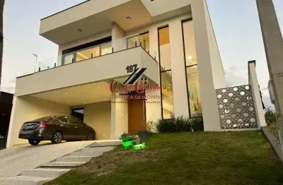 Sobrado em condomínio com 4 quartos, 273m², à venda em taubaté, loteamento residencial fazenda casa grande