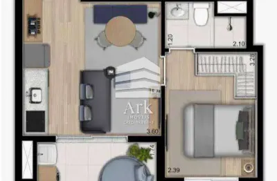 Apartamento com 1 quarto à venda na Rua Júlia Cortines, Ipiranga, São Paulo