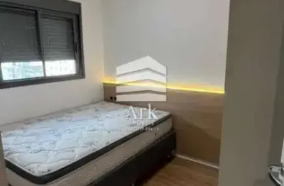 Apartamento mobiliado na liberdade, ao lado do metro, novo, com 1 suíte.