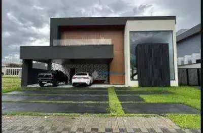 Casa com 4 dormitórios à venda, 460 m² por r$ 4.800.000,00 - condomínio reserva do paratehy - são josé dos campos/sp