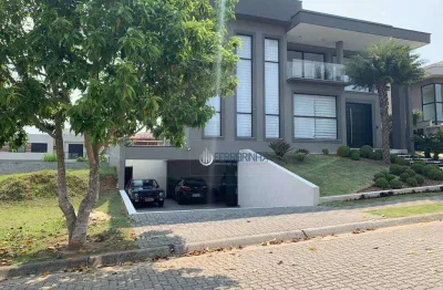 Casa com 4 dormitórios à venda, 400 m² por r$ 7.500.000,00 - condomínio reserva do paratehy - são josé dos campos/sp