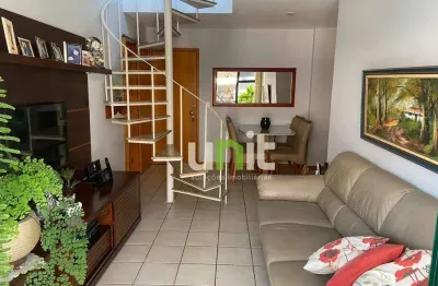 Cobertura com 4 dormitórios à venda, 172 m² por r$ 1.150.000,00 - pe pequeno - niterói/rj