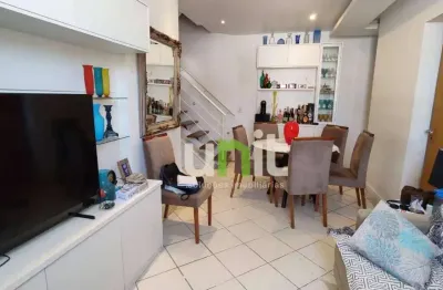Cobertura com 3 dormitórios à venda, 140 m² por r$ 890.000,00 - icaraí - niterói/rj