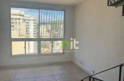 Cobertura com 3 dormitórios à venda, 130 m² por r$ 620.000,00 - santa rosa - niterói/rj
