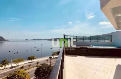 Cobertura com 4 dormitórios à venda, 240 m² por r$ 2.200.000,00 - charitas - niterói/rj