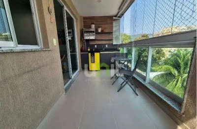 Apartamento com 2 dormitórios à venda, 94 m² por r$ 590.000,00 - maravista - niterói/rj
