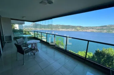Apartamento com 4 dormitórios à venda, 300 m² por r$ 4.200.000,00 - são francisco - niterói/rj