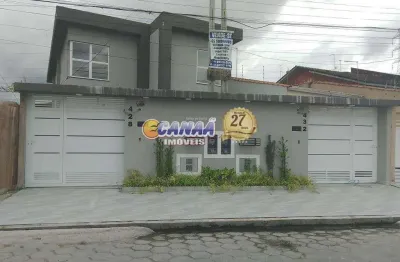 Sobrado com 3 quartos, balnerio gaivota, itanhaém - r$ 500 mil, cod: 12417