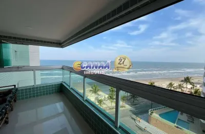 Apartamento à venda em mongaguá- mobiliado com vista para o mar