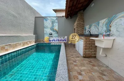 Casa nova e com piscina à venda em mongaguá-litoral sul de sp!!!!!