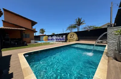 Casa com amplo quintal piscina e churrasqueira na praia de mongagua