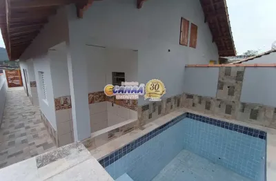 Casa à venda com 2 quartos e piscina em mongaguá – litoral sul de sp