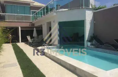 Casa em condomínio fechado com 5 quartos à venda na rua armando santos, recreio dos bandeirantes, rio de janeiro, 330 m2 por r$ 2.300.000