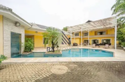 Casa em condomínio fechado com 5 quartos à venda na rua fala amendoeira, barra da tijuca, rio de janeiro, 1113 m2 por r$ 8.499.000