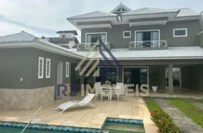 Casa em condomínio fechado com 4 quartos à venda na avenida di cavalcanti, barra da tijuca, rio de janeiro, 525 m2 por r$ 3.550.000