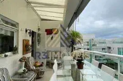 Cobertura com 4 quartos para alugar na rua sérgio branco soares, recreio dos bandeirantes, rio de janeiro, 218 m2 por r$ 11.000