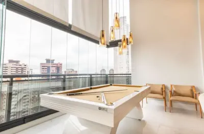 Apartamento à venda no tatuapé com pé direito duplo, 176 m² com varanda gourmet e vista privilegiada