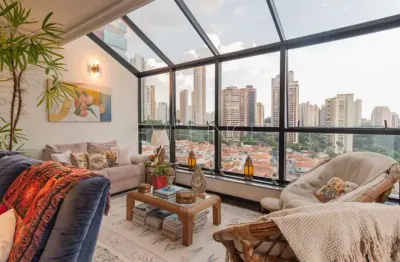 Cobertura exclusiva de 420 m² com 3 suítes e 2 vagas no anália franco