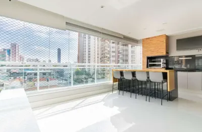 Apartamento mobiliado à venda no tatuapé com 171 m² e varanda gourmet
