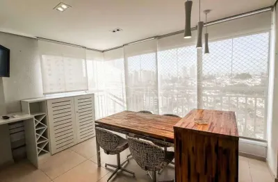 Apartamento mobiliado 2 dormitorios e varanda gourmet - vila prudente
