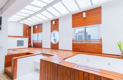 Cobertura à venda no jardim anália franco com 212 metros, 3 suítes e jacuzzi