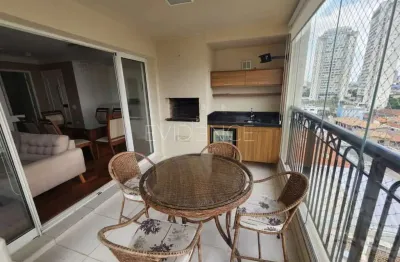 Apartamento de 96 m² com varanda gourmet mobiliado para locaçãp no tatuapé