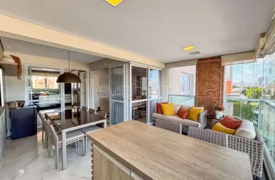 Apartamento à venda com 157 m² com 3 suítes e 4 vagas - varanda gourmet no jardim anália franco