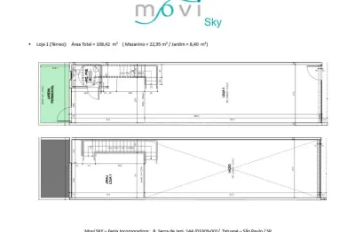 Loja comercial nova para locação com 108 m² e mezanino - tatuapé