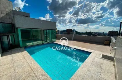 Cobertura com 4 quartos à venda, 388 m² por r$ 5.000.000 - belvedere - belo horizonte/mg