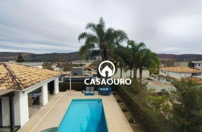Casa com 5 quartos à venda, 1000 m² por r$ 4.500.000 - alphaville - lagoa dos ingleses - nova lima/mg