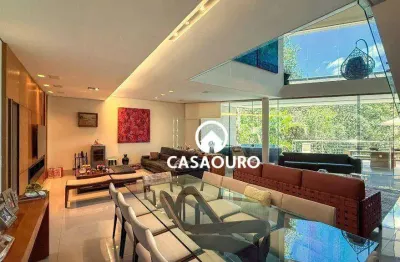 Casa com 4 suítes à venda, 480 m² por r$ 5.500.000 - vila alpina - nova lima/mg