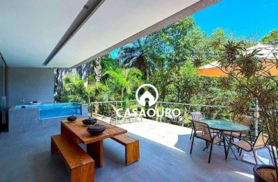 Casa com 4 suítes à venda, 480 m² por r$ 5.500.000 - vila alpina - nova lima/mg