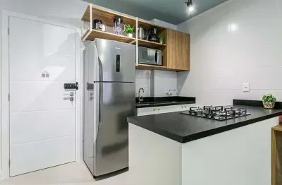 Pantanal - studio mobiliado à venda com 30 m² - florianópolis - sc