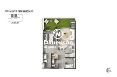 Apartamento à venda tipo garden, 1 suíte na cachoeira do bom jesus