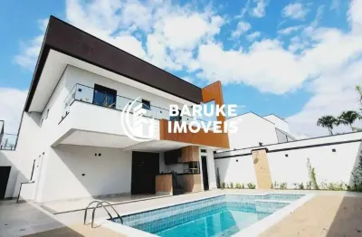 Sobrado em condomínio fechado, à venda no residencial alto de itaici.