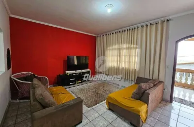 Sobrado com 3 dormitórios sendo 1 suíte para alugar, 261 m² por r$ 2.500/mês - jardim olinda - mauá/sp