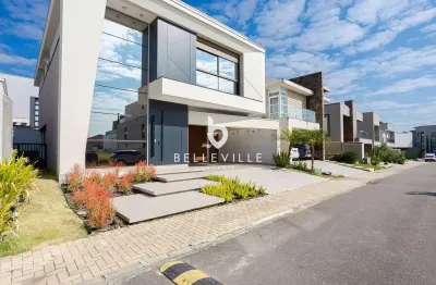 Casa em condomínio fechado com 4 quartos à venda na rua brasílio josé betezek, 105, santa felicidade, curitiba, 290 m2 por r$ 3.980.000