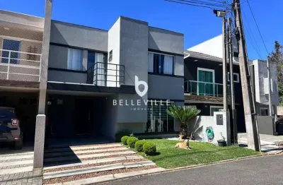Casa em condomínio fechado com 3 quartos à venda na rua frederico stella, 358, cachoeira, curitiba, 122 m2 por r$ 860.000