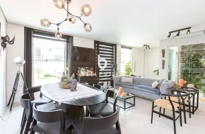 Casa em condomínio fechado com 3 quartos à venda na rua frederico stella, 358, cachoeira, curitiba, 195 m2 por r$ 970.000