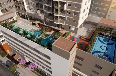 Belo apto de 53m² com 2 dormitórios e varanda no tatuapé, px ao metrô
