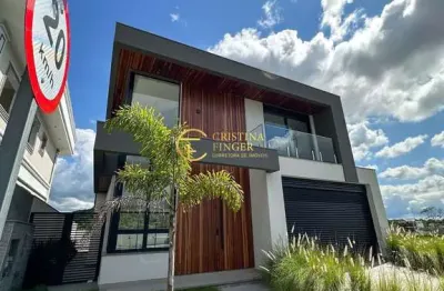 Casa 316,92m²  3 suites  reserva da pedra - palhoça - piscina com prainha
